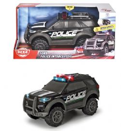 DICKIE CITY HEROES - CAMION DE POLICE FORD INTERCEPTOR SONS ET LUMIÈRES 11.8